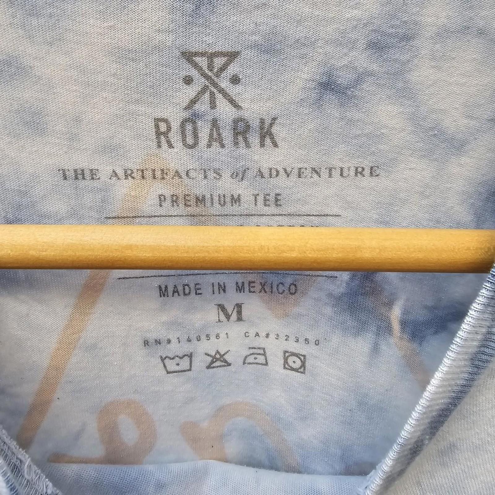 Roark Roark Men's White and Blue Tie-Dye T-shirt Size US M / EU 48-50 / 2 - 3 Thumbnail