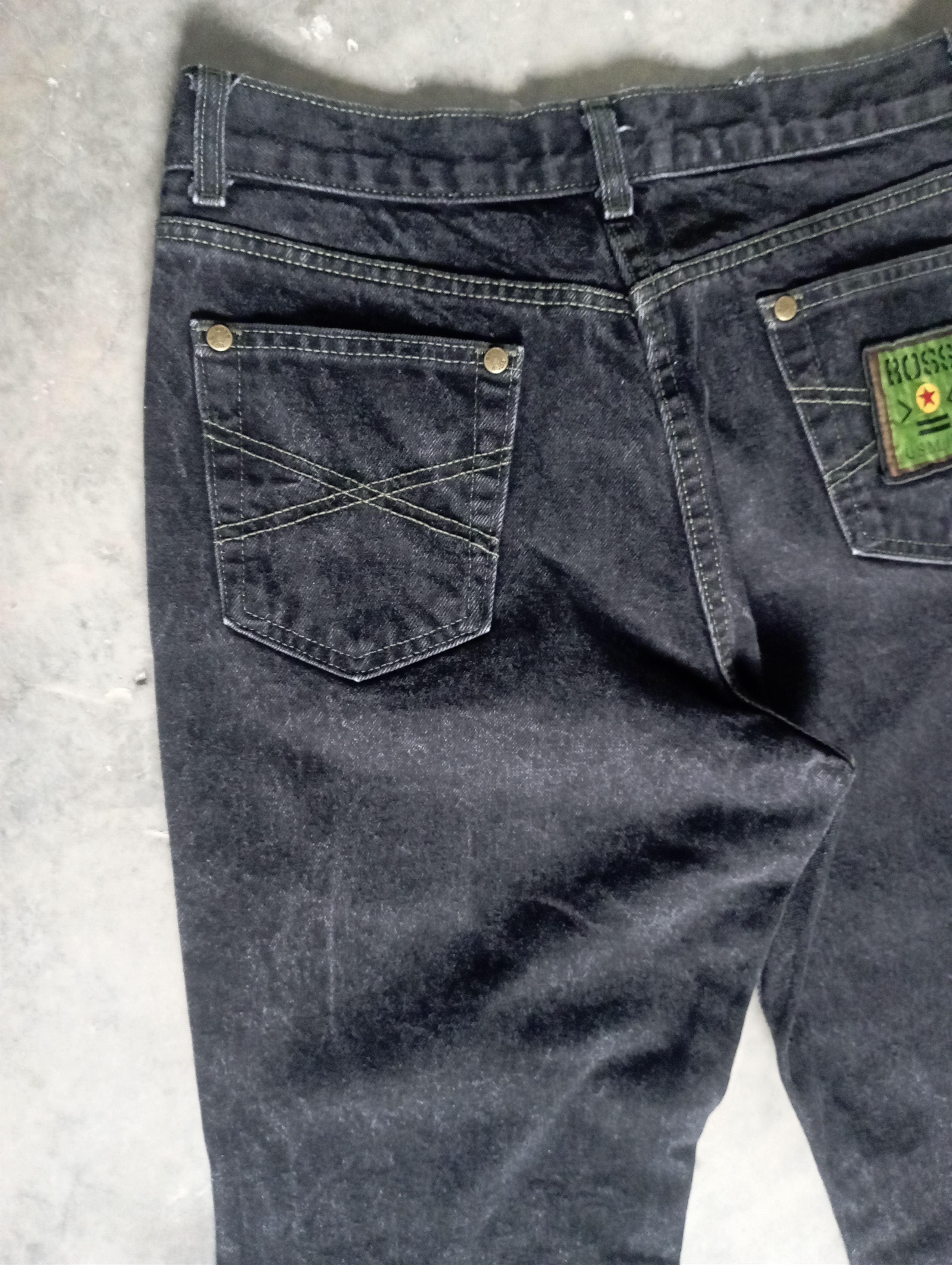 If Six Was Nine 1990 Made In USA Talon Zip BOSS Flared Jeans Size US 31 - 14 Thumbnail