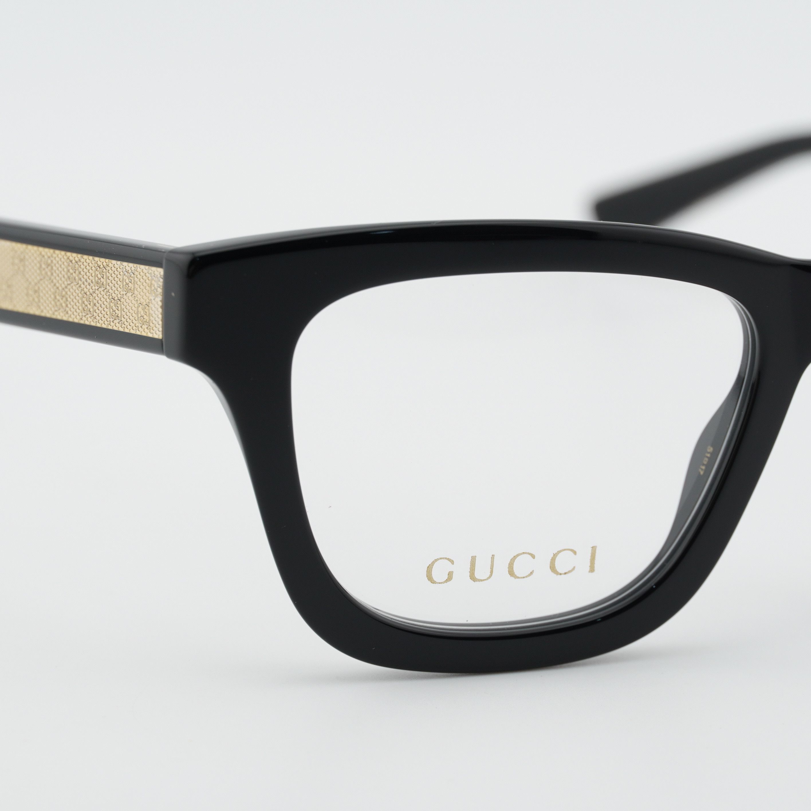 Gucci Gucci GG2066O 005 Eyeglasses Black 51mm Square Frame Size ONE SIZE - 7 Thumbnail