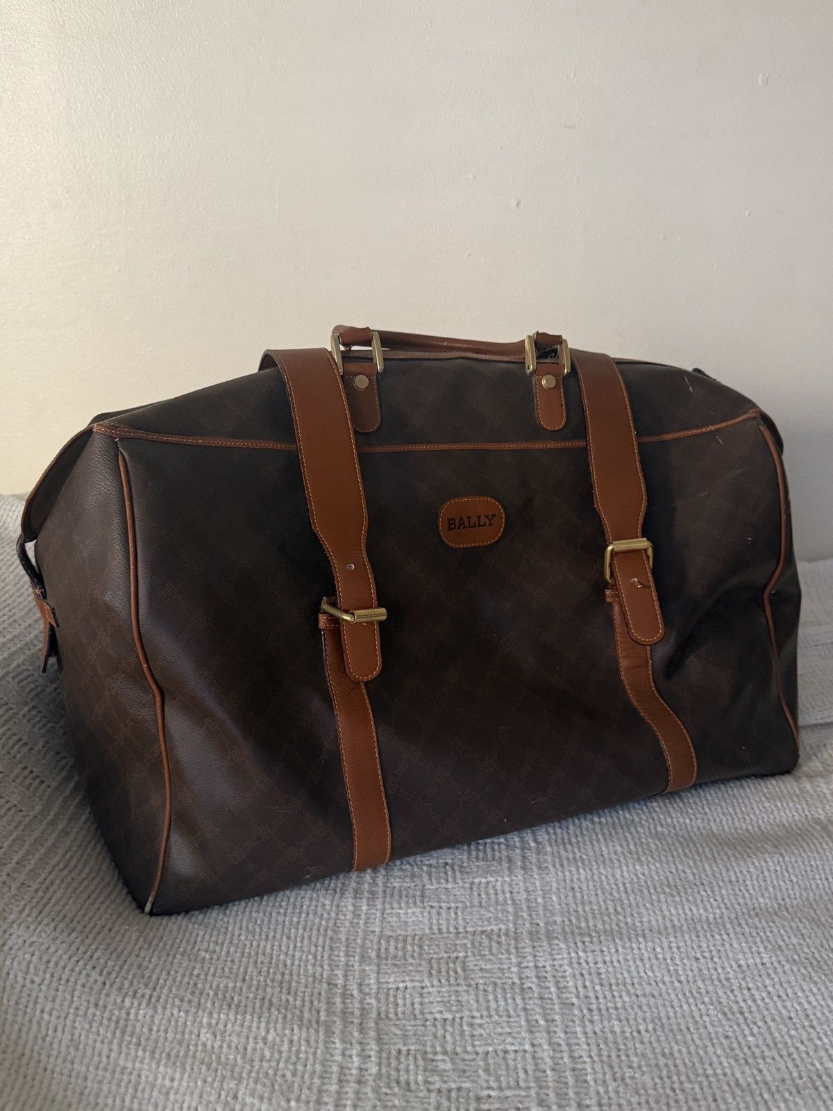 Bally BALLY Vintage Leather Travel Duffle Bag Size ONE SIZE - 1 Thumbnail