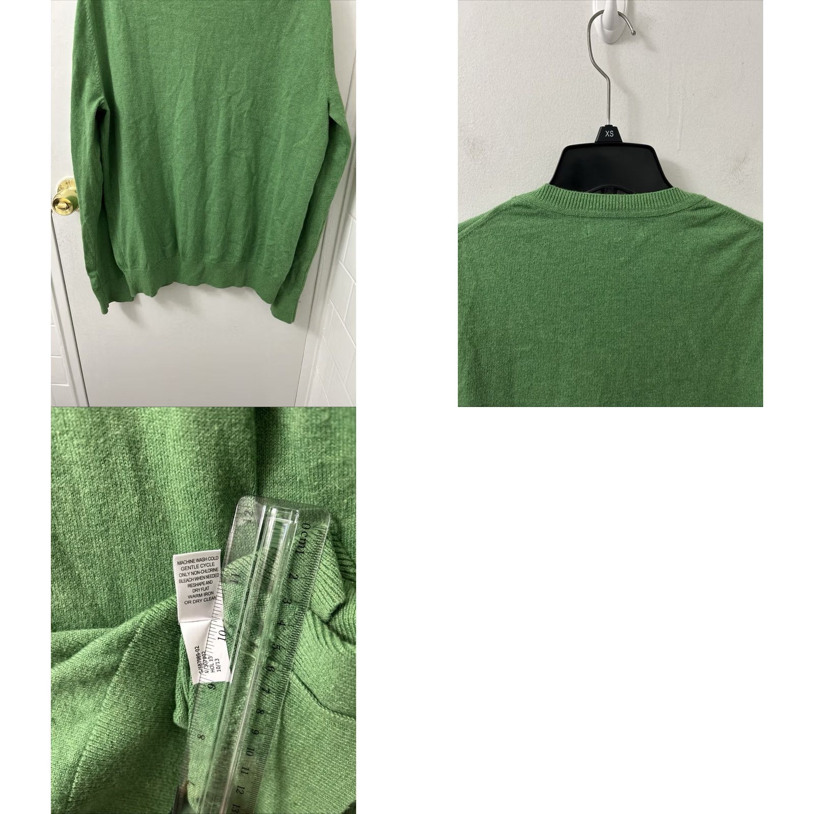 Banana Republic VINTAGE Banana Republic Crewneck Sweatshirt Mens Medium Green Cotton Cashmere Pullover L/S Size US M / EU 48-50 / 2 - 8 Thumbnail