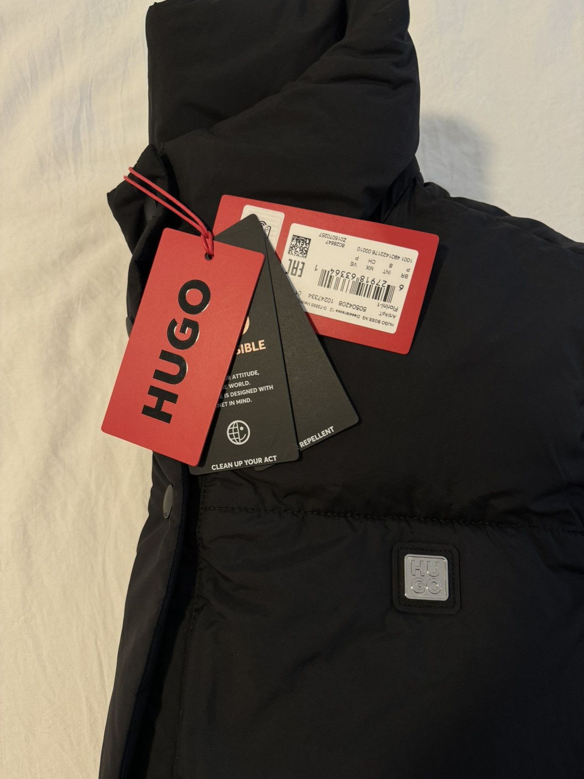 Hugo Boss Water Repellent Padded Vest with Belt Size S / US 4 / IT 40 - 4 Thumbnail