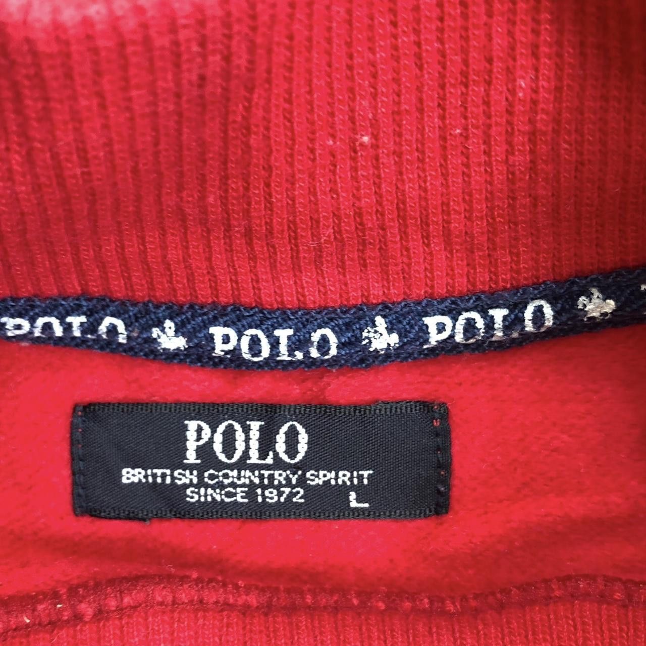 Other Vintage POLO BRITISH COUNTRY SPIRIT Red Sweatshirt Sweater Size L / US 10 / IT 46 - 5 Thumbnail