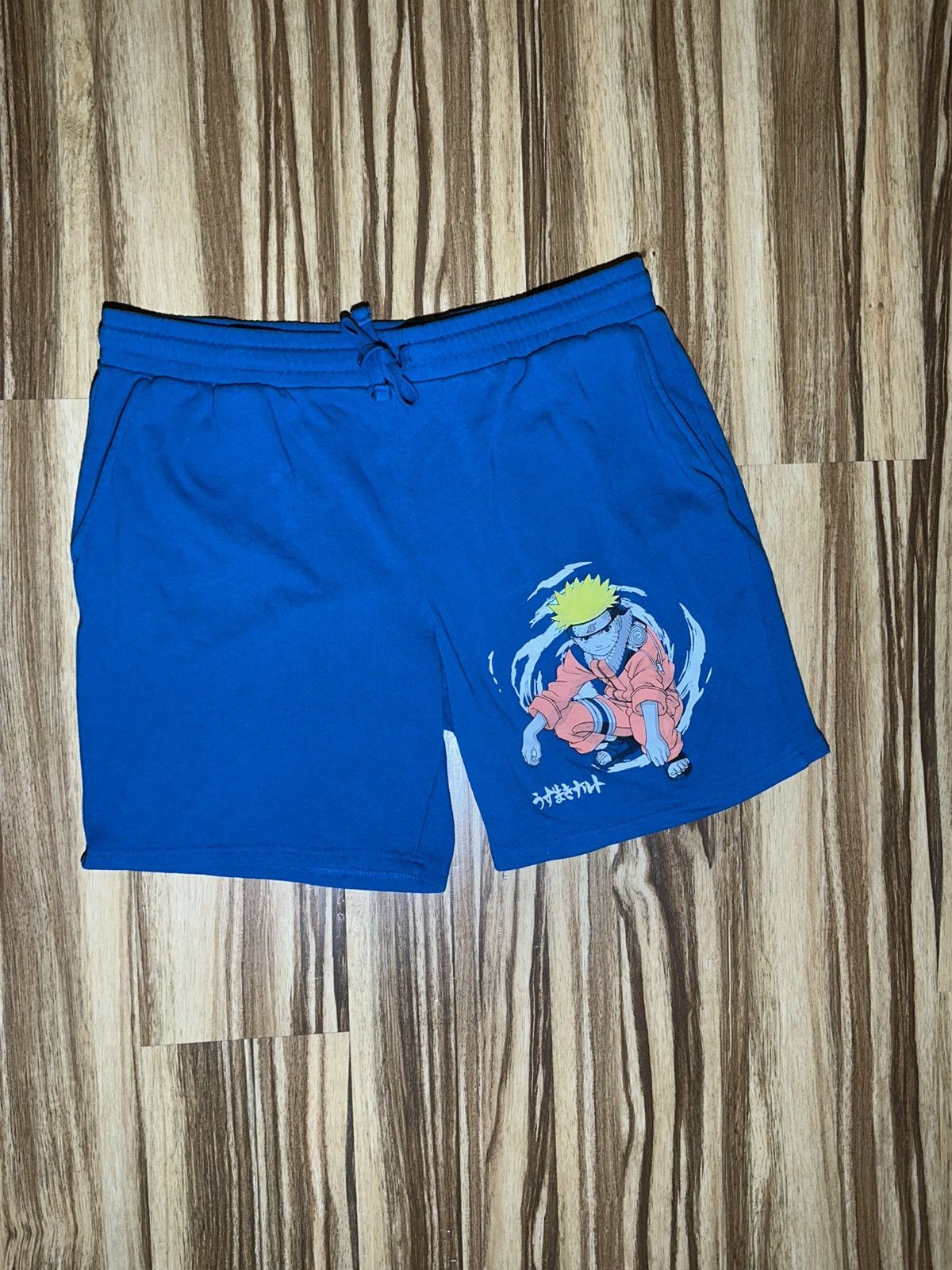 Other Vintage 2002 Naruto Blue Graphic Men Shorts Size US 34 / EU 50 - 1 Thumbnail