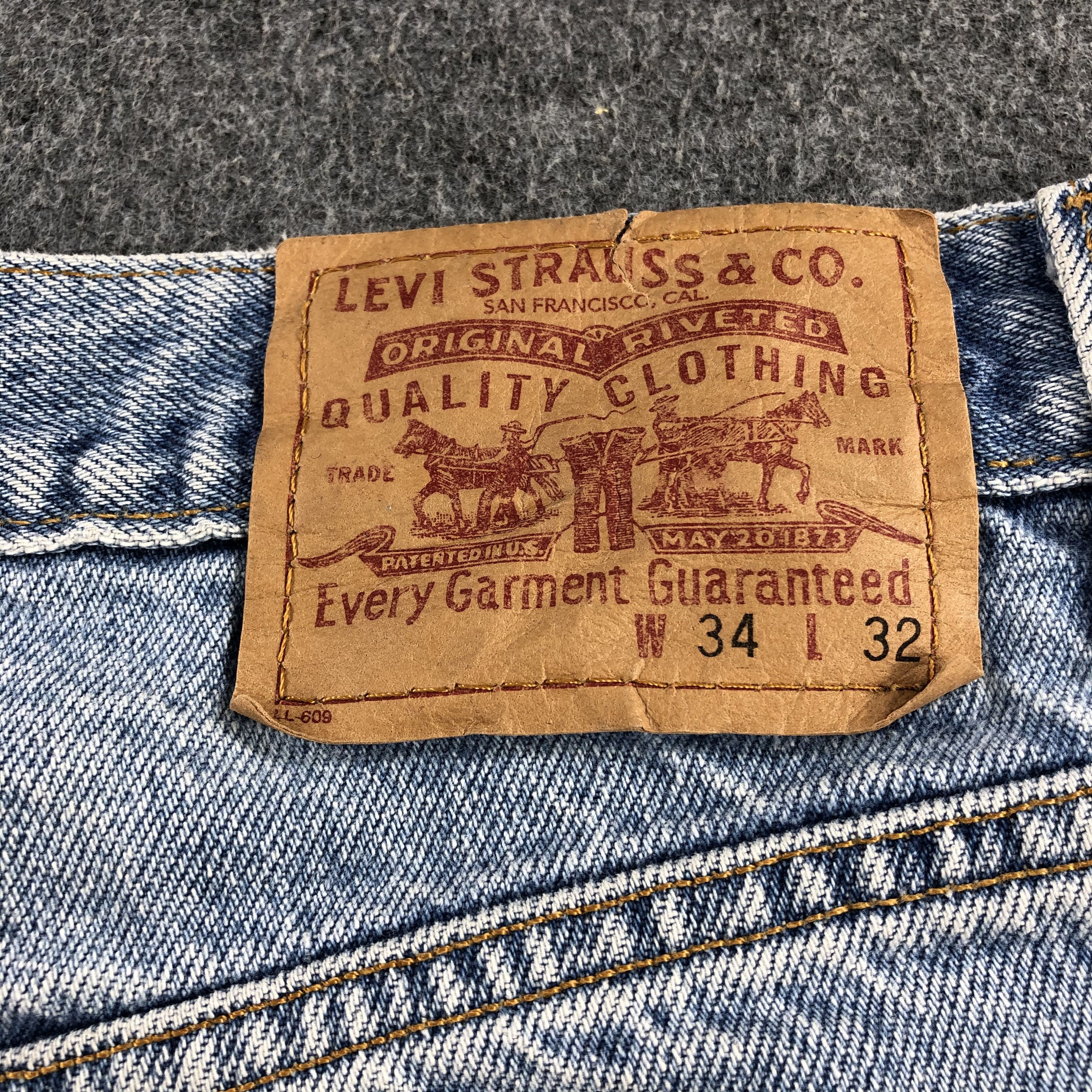 Levi's 90s Vintage Light Wash Levis Jeans-J2000 Size US 34 / EU 50 - 5 Thumbnail