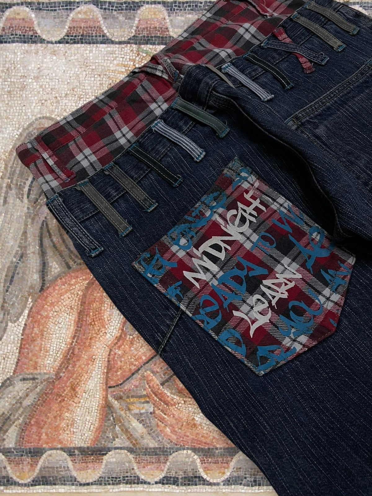 Hysteric Glamour Vintage Og 90s Japan Designer Antful Punk Double Waist Denim Size US 29 - 17 Thumbnail