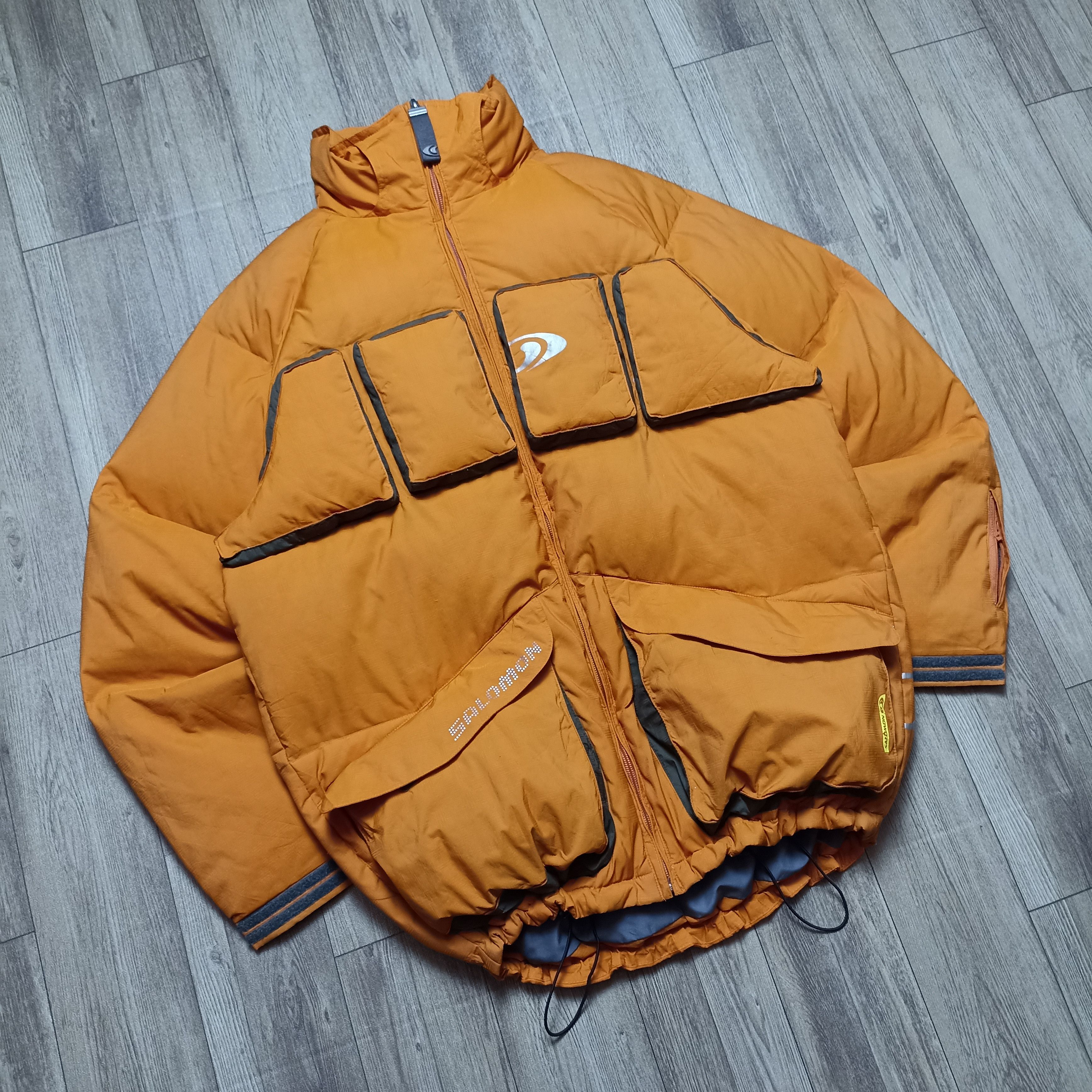 Salomon × Vintage Salomon 1990s 3D Panelled Technical Puffer Down Jacket Size US L / EU 52-54 / 3 - 4 Thumbnail
