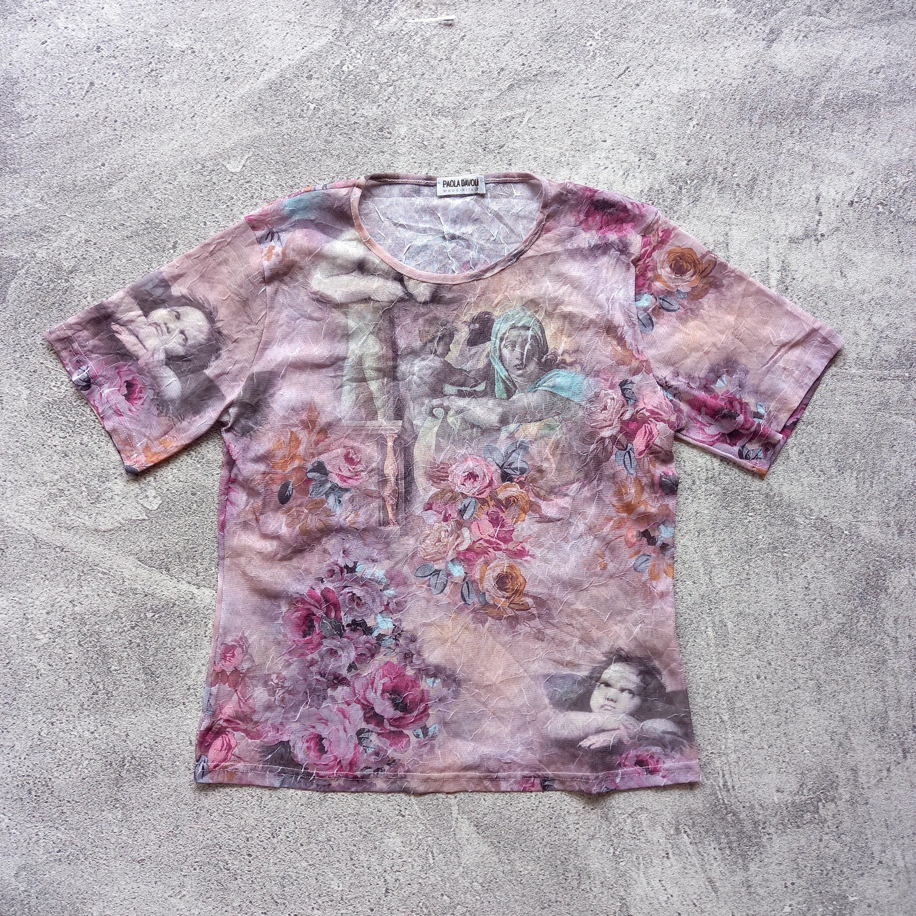 image of Italian Designers x Vintage Paola Davoli Mesh Top Like A Jpg, Women's (Size Medium)
