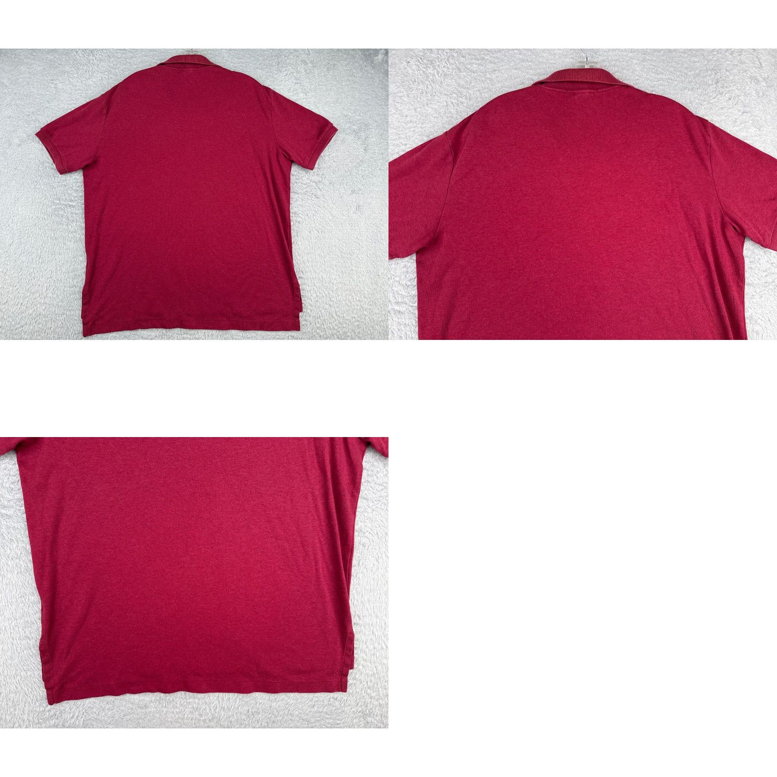 Ralph Lauren VINTAGE Polo Ralph Lauren Shirt Men Large Red 100% Cotton Short Sleeve Polo Shirt Mens Red Size US L / EU 52-54 / 3 - 9 Thumbnail