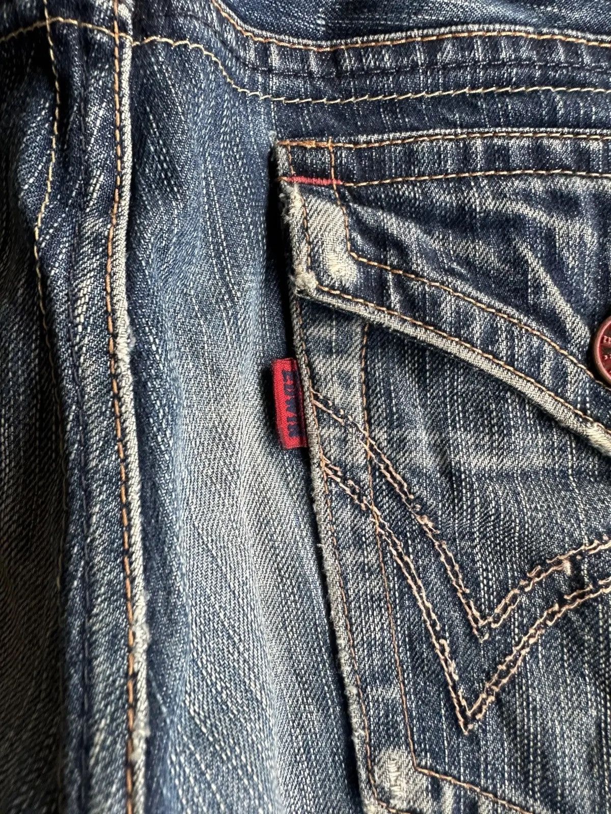Kapital 🛒 LAST DROP DELETE TODAY🛒 EDWIN 503 Flare Distressed Denim Size US 33 - 12 Thumbnail