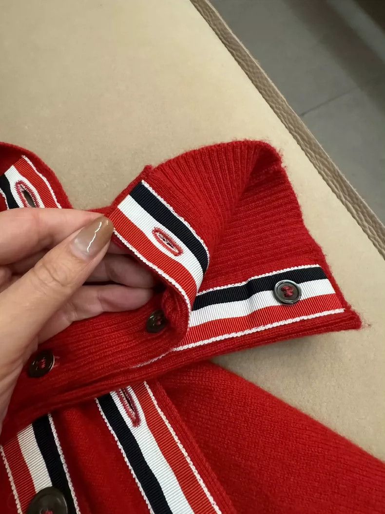 Thom Browne THOM BROWNE4Cashmere cardigan 2502-Nextarrow Size XL / US 12-14 / IT 48-50 - 4 Thumbnail