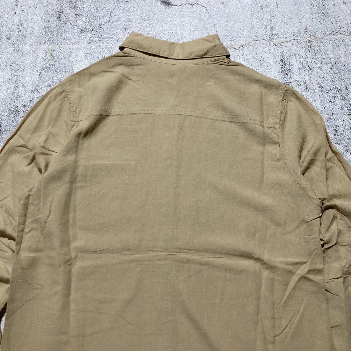 Japanese Brand 2000s GOA Soft Light Weight Shirt Button Up Beige Lgb Size US M / EU 48-50 / 2 - 11 Thumbnail