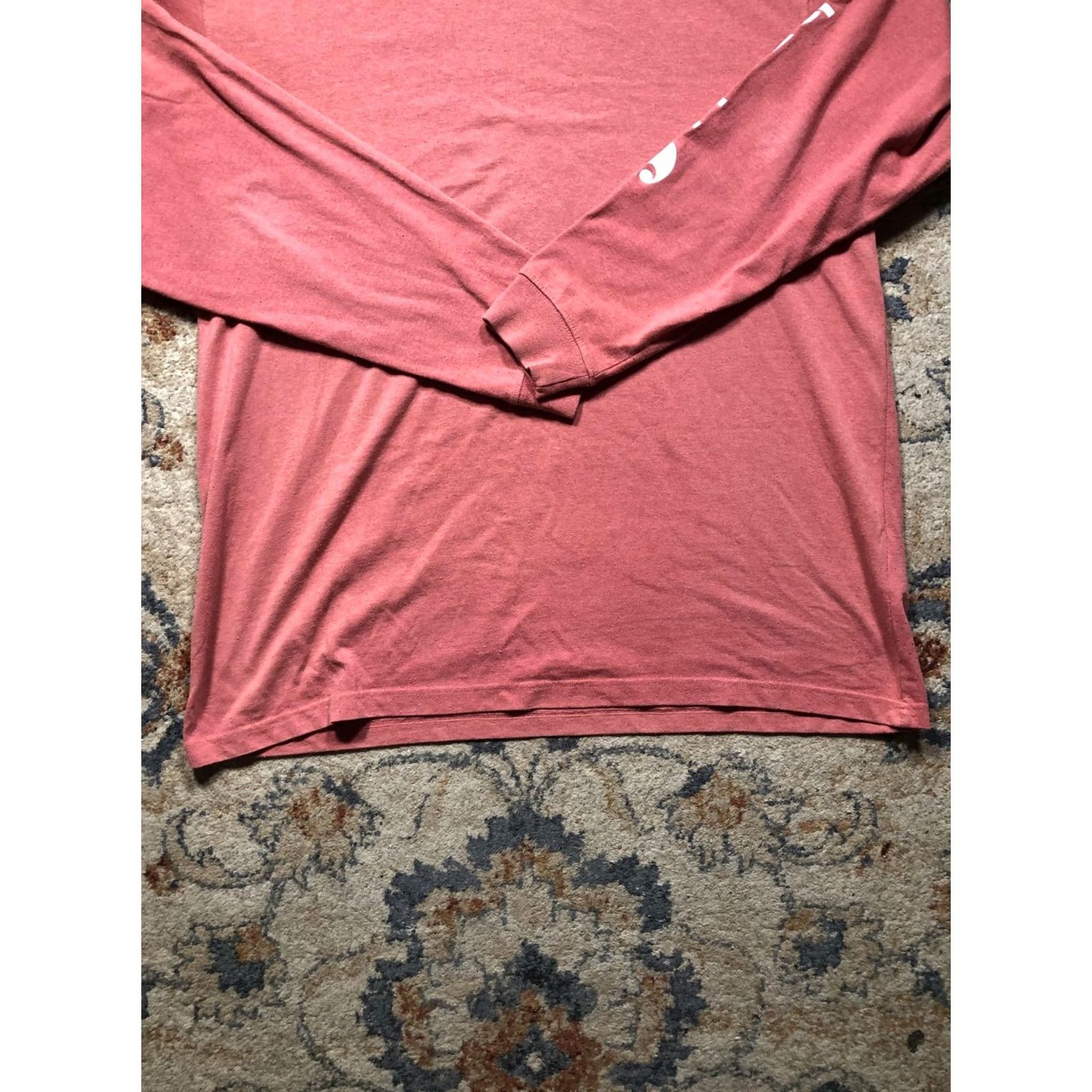 Carhartt Carhartt Shirt Mens XL Red Long Sleeve Loose Fit Logo Sleeve Workwear Tee Size US XL / EU 56 / 4 - 5 Thumbnail