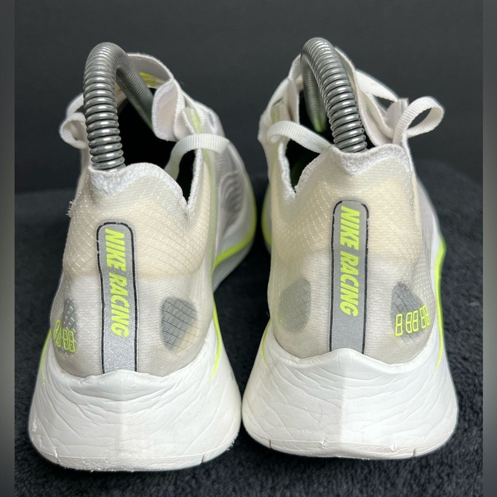 Nike NIKE Running Shoe Size 7 ZOOM FLY SP MEN'S WHITE VOLT GLOW Size US 7 / EU 40 - 7 Thumbnail