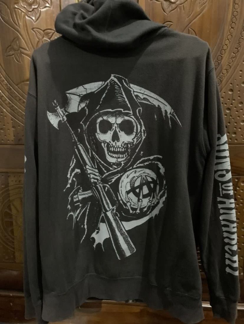 American Apparel Sons Of Anarchy Samcro Reaper Zip Hoodie Size US L / EU 52-54 / 3 - 5 Thumbnail