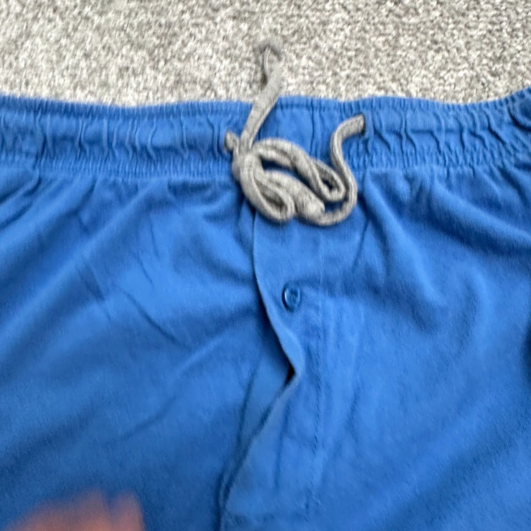 Hanes Hanes Lounge Pants Mens Large Blue Elastic Drawstring 32x28 Cotton Lounge Sweatpants Regular Mens Size US 33 - 5 Thumbnail