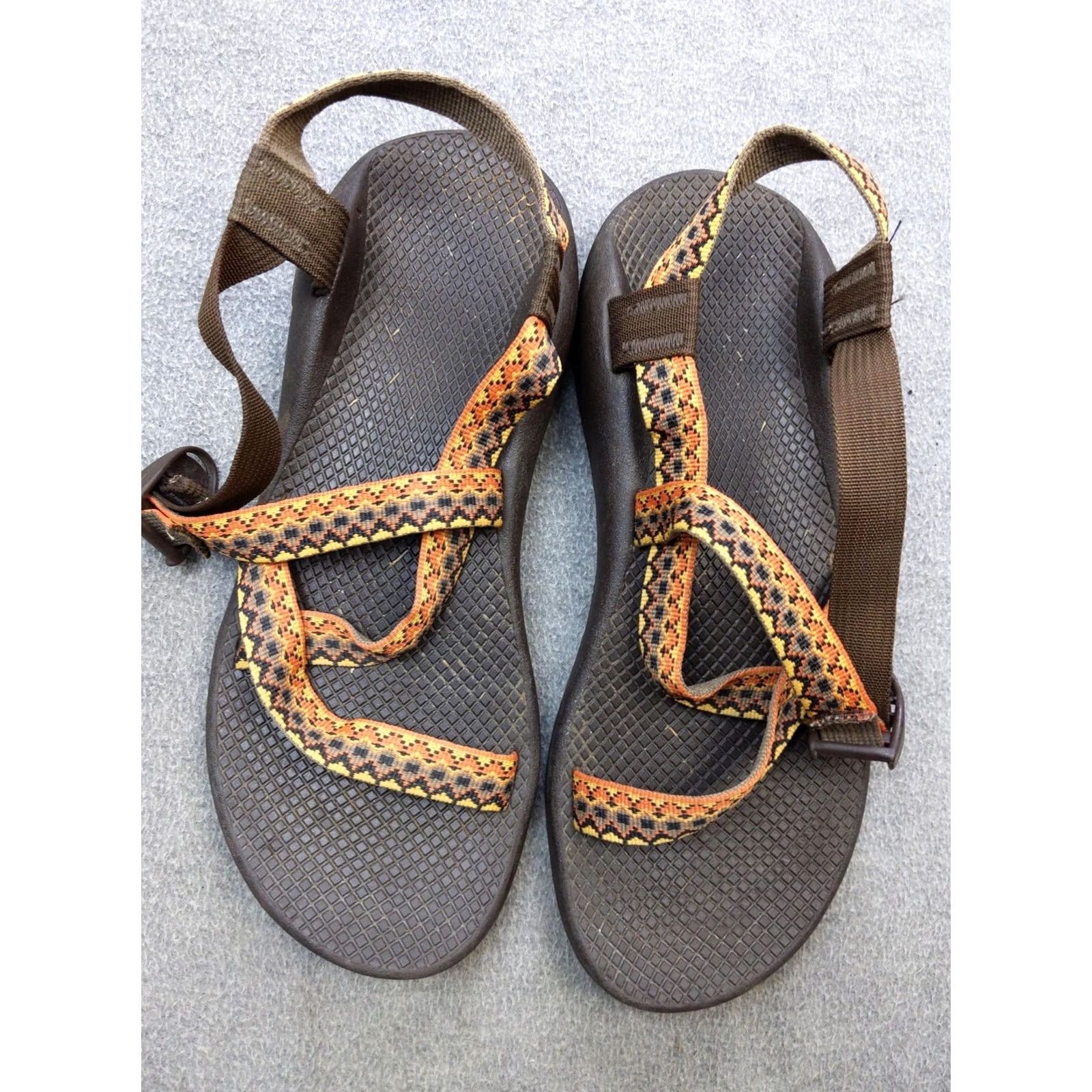 Chaco Chaco Z/2 Sandals Womens Size 11 Brown Orange Toe Loop Vibram Hiking Outdoor Size US 11 / IT 41 - 2 Thumbnail