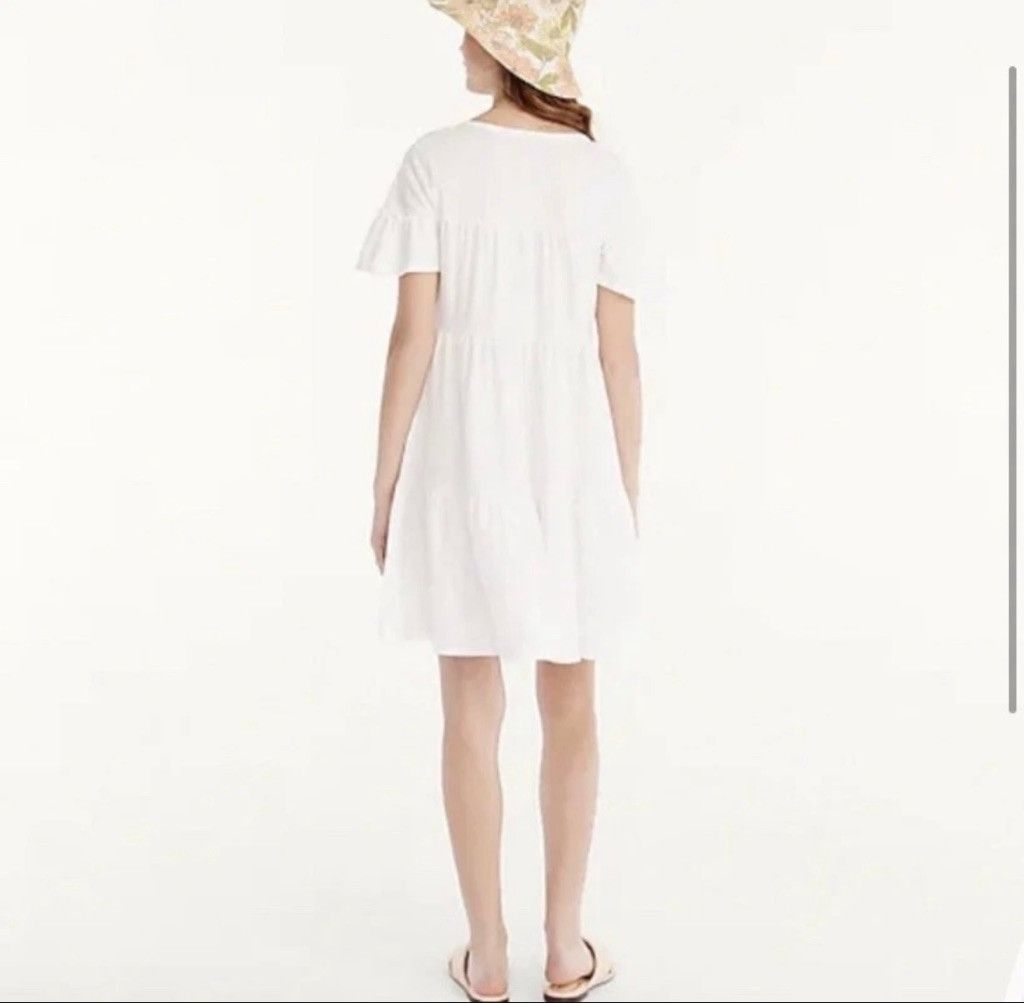 J.Crew J.crew Broken-in jersey tiered mini dress Size S / US 4 / IT 40 - 3 Thumbnail