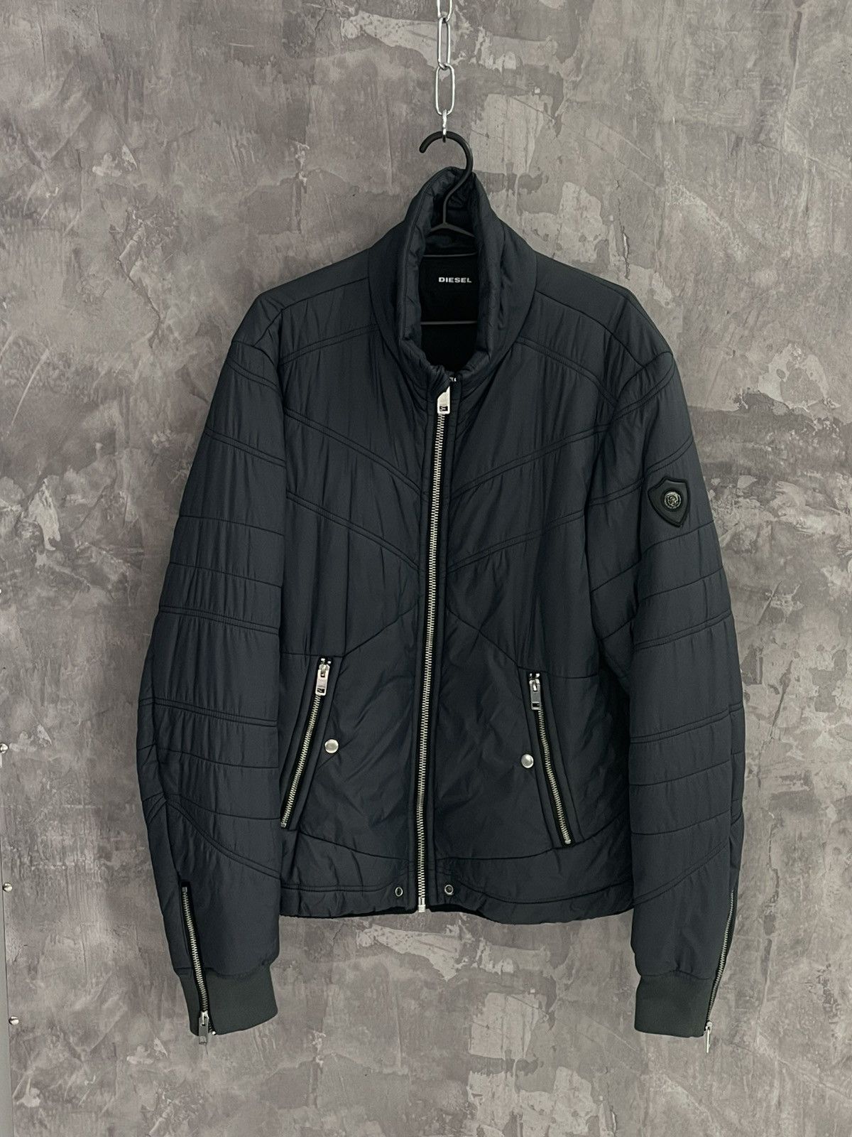 Diesel × Vintage Diesel Bomber Jacket With Multi Zip Design Size US XL / EU 56 / 4 - 1 Thumbnail