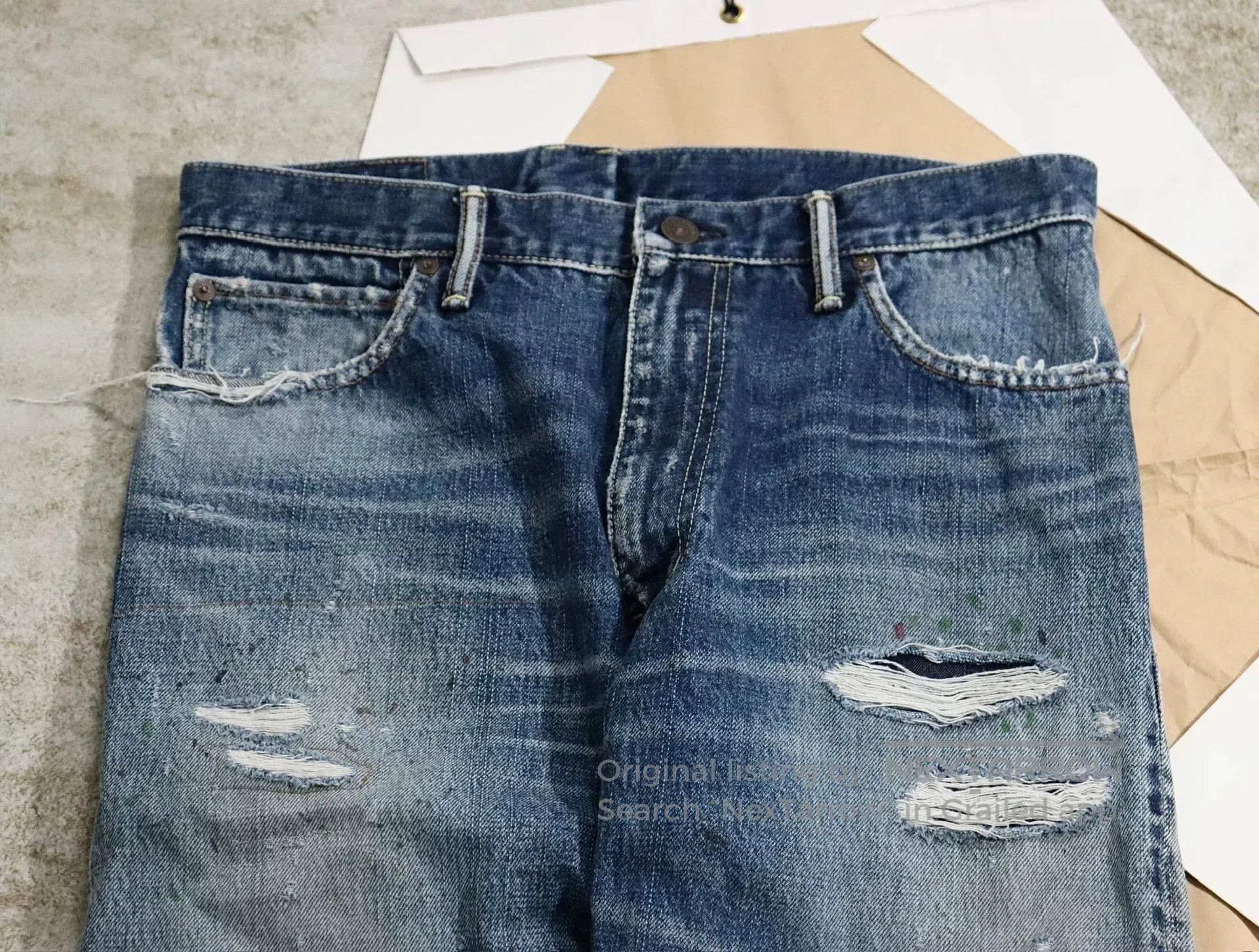 Visvim visvim journeyman tacked crash jeans. Size US 27 - 3 Thumbnail