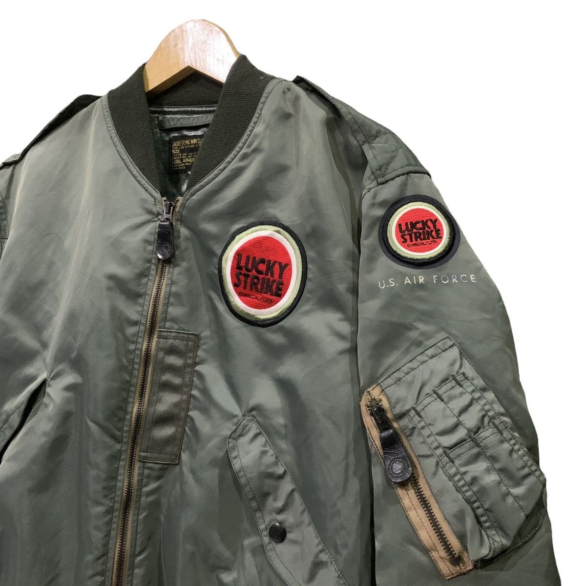 Vintage Vintage Lucky Strike L-2B Military Bomber Jacket Size US M / EU 48-50 / 2 - 4 Thumbnail