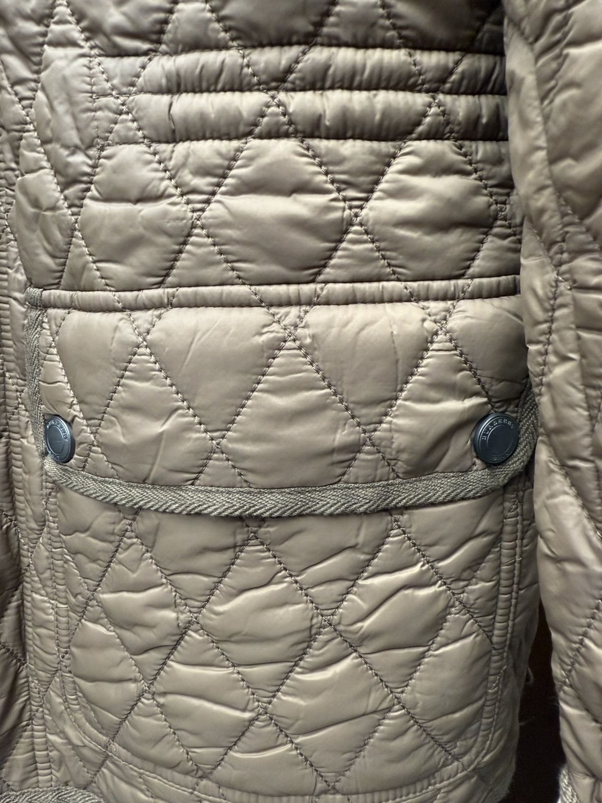 Burberry Burberry brit men’s mushroom Russell quilted jacket large Size US L / EU 52-54 / 3 - 13 Thumbnail