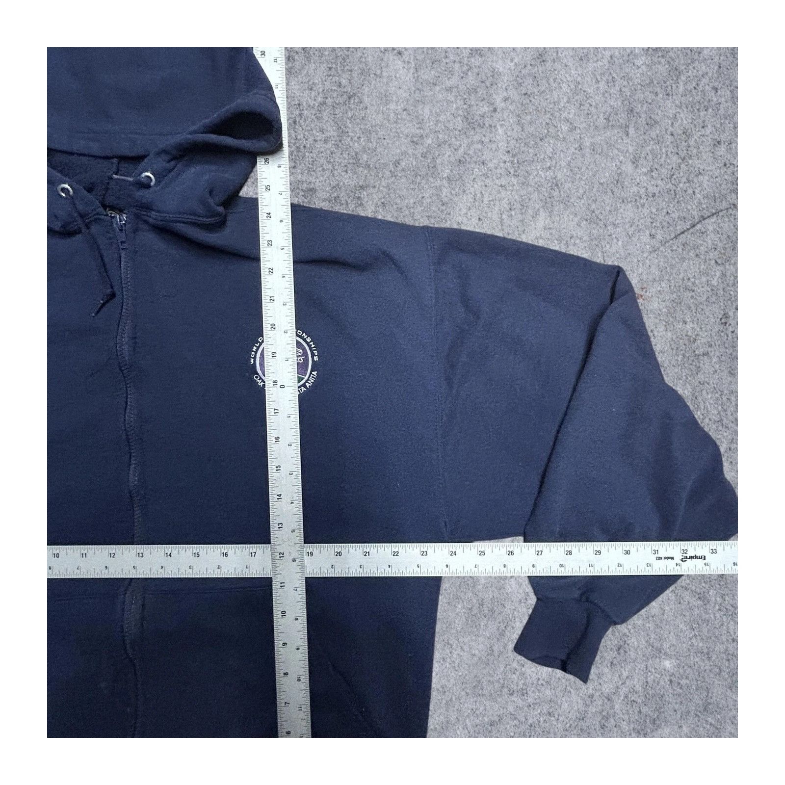 Vintage PGA Breeders Cup Golf Hoodie 2009 Full Zip Blue Mens Large Size US L / EU 52-54 / 3 - 3 Thumbnail