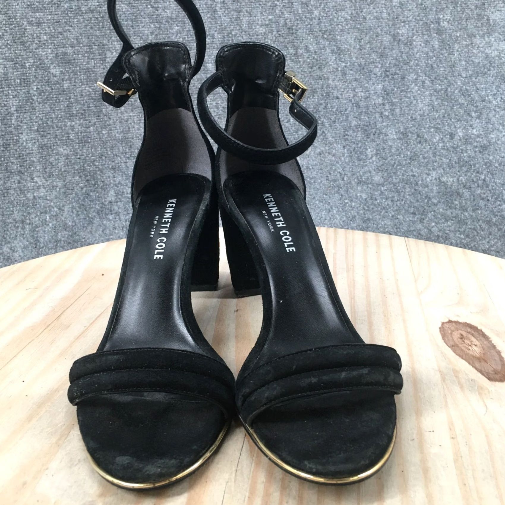 Kenneth Cole Kenneth Cole Heels Womens 8 M Buckle Straps Sandals Black Fabric Open Toe Block Heel Size US 8 / IT 38 - 7 Thumbnail