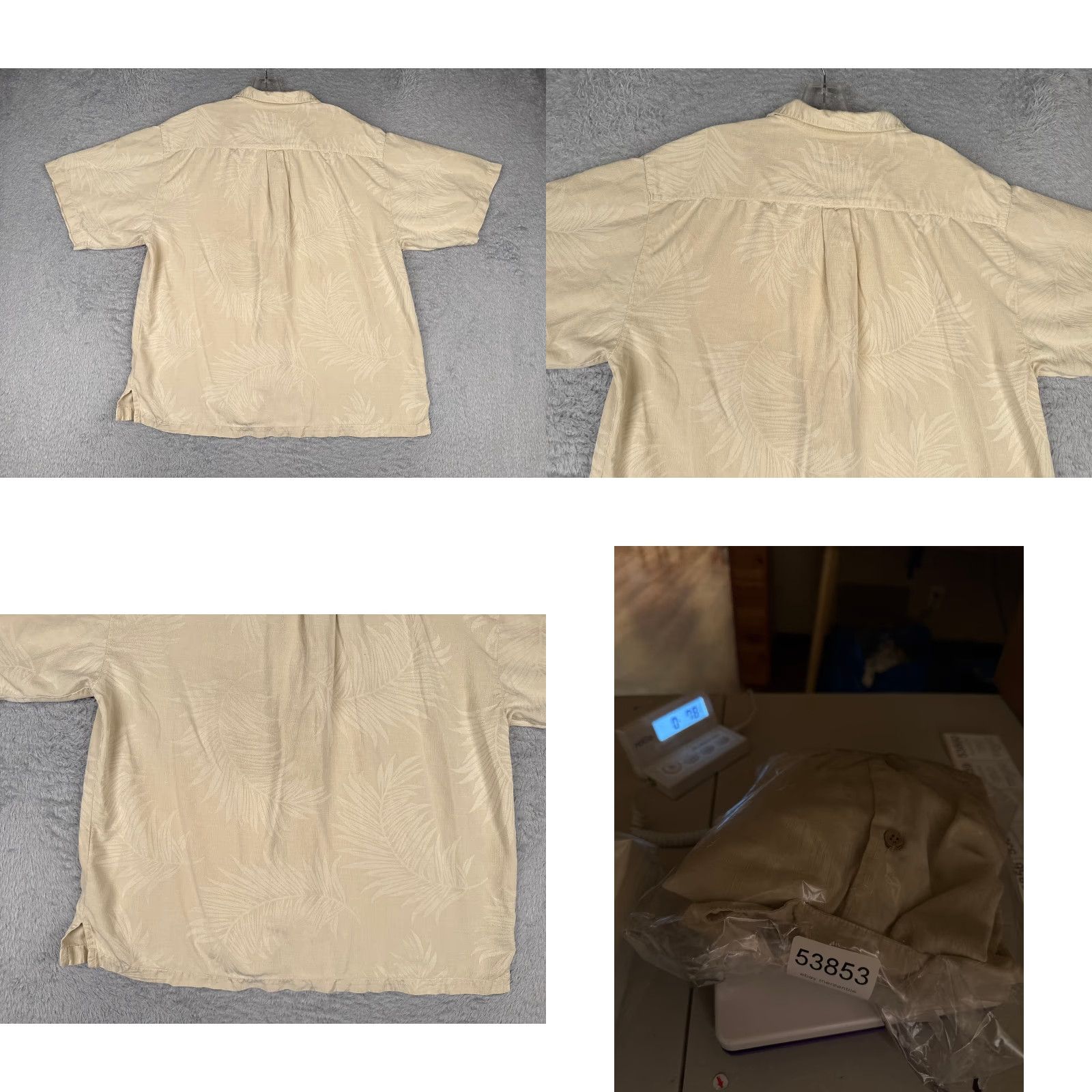 Vintage Jamaica Jaxx Shirt Men Large Beige Floral Hawaiian 100% Silk Embroidered Button-Up Casual Party/Cocktail Travel Aloha Beach Resort Vintage No N/A Size US L / EU 52-54 / 3 - 9 Thumbnail