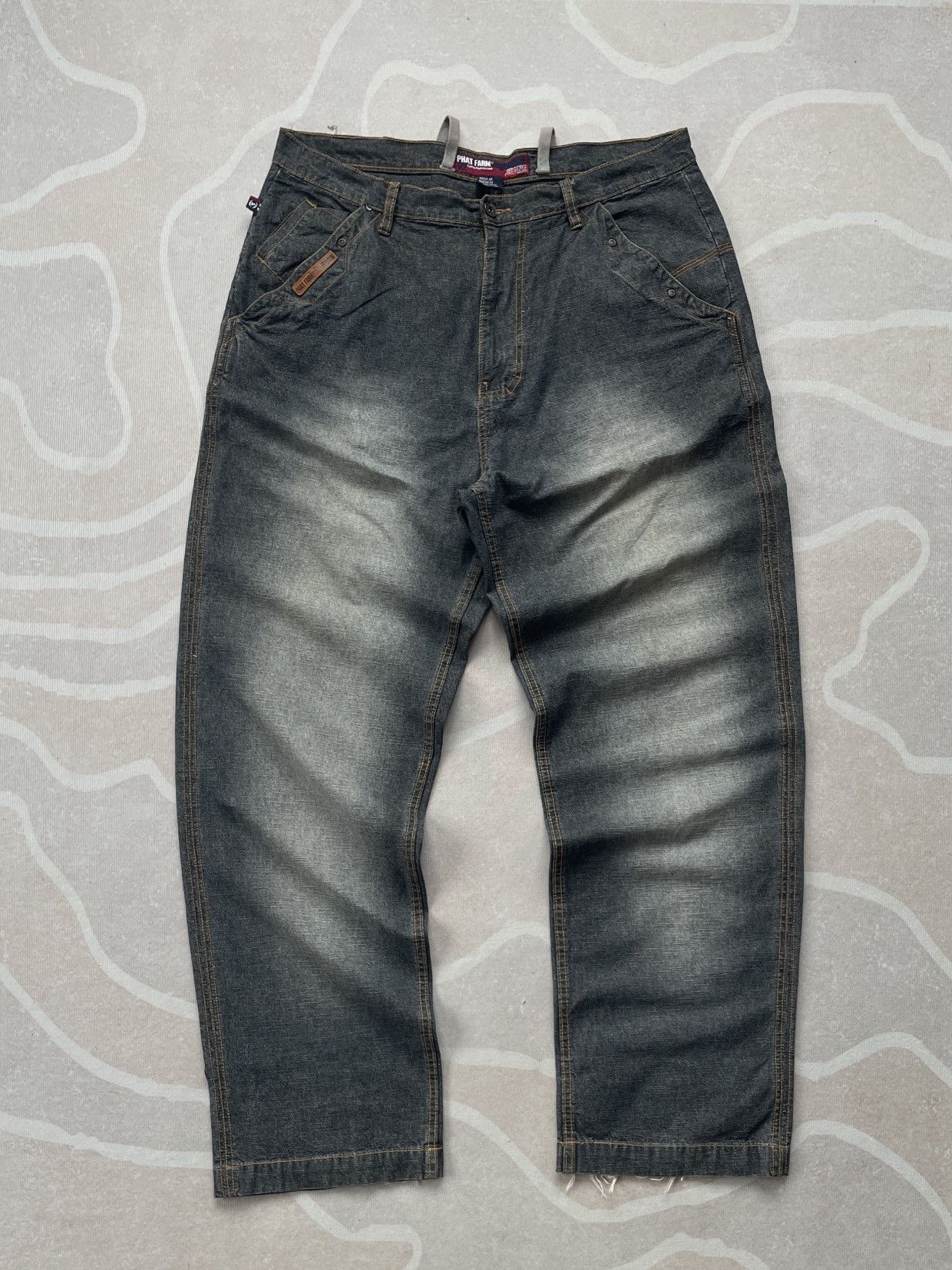 Phat Farm Men's Blue Jeans 90s vintage hip hop size 34 90s PHAT