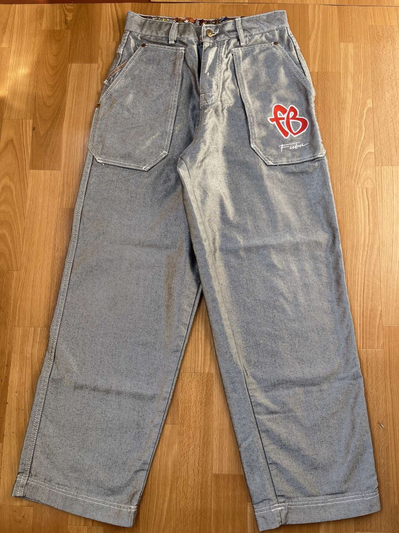 Fubu FUBU jeans shiny vintage baggy silver metallic Fat Albert 30 Size US 30 / EU 46 - 2 Thumbnail