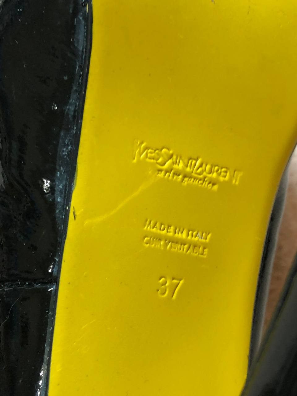 Yves Saint Laurent luxury Heels black Y2K Yves Saint Laurent Vintage Size US 7 / IT 37 - 5 Thumbnail