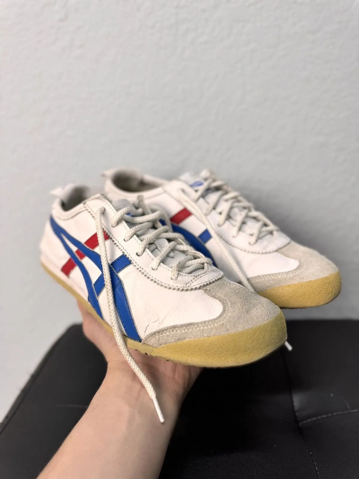Asics × Onitsuka Tiger × Vintage Vintage Onitsuka Tiger Shoes Suede 66 Kill Bill Asics White Size US 9.5 / IT 39.5 - 2 Thumbnail