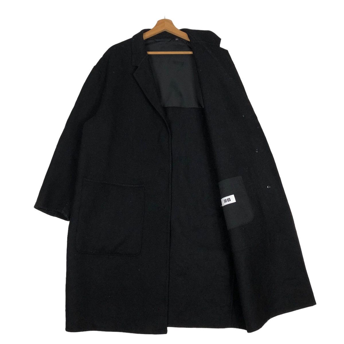 Japanese Brand 🔥Rich Black - Fly Coats Long Jacket Wool Uniqlo Undercover Size US L / EU 52-54 / 3 - 11 Thumbnail