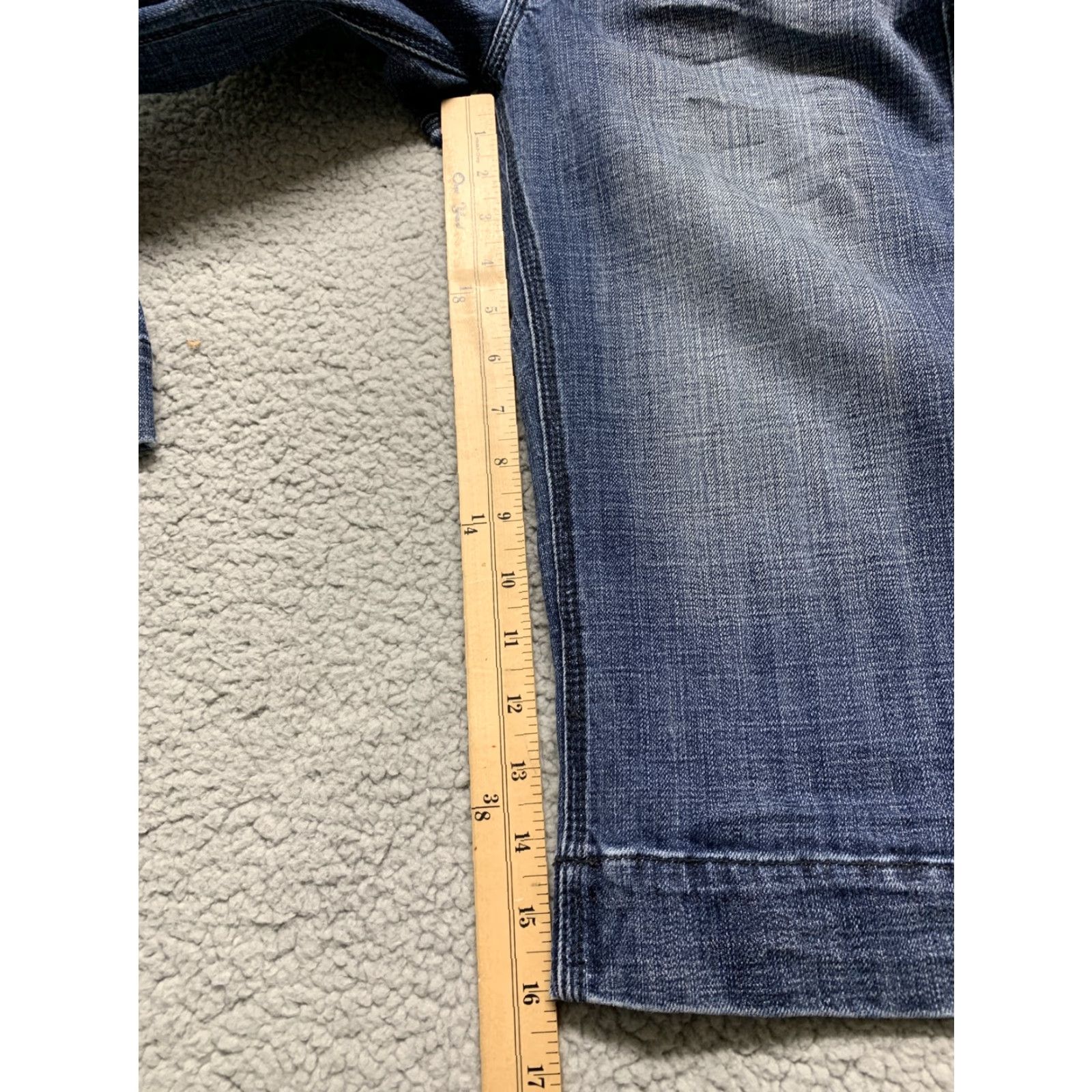 Denime Refuge Premium Womens Capri Jeans Denim Medium Wash Size 9 Stretch Blue 5-Pocket Regular Womens Size 30" / US 8 / IT 44 - 7 Thumbnail