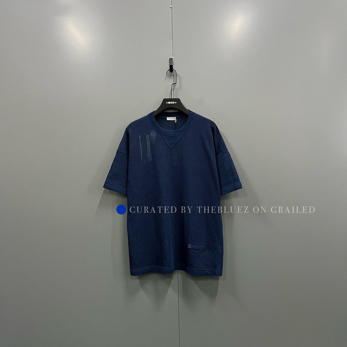 Dior Stylish Mesh Short Sleeve Tee in Blue Size US M / EU 48-50 / 2 - 1 Thumbnail