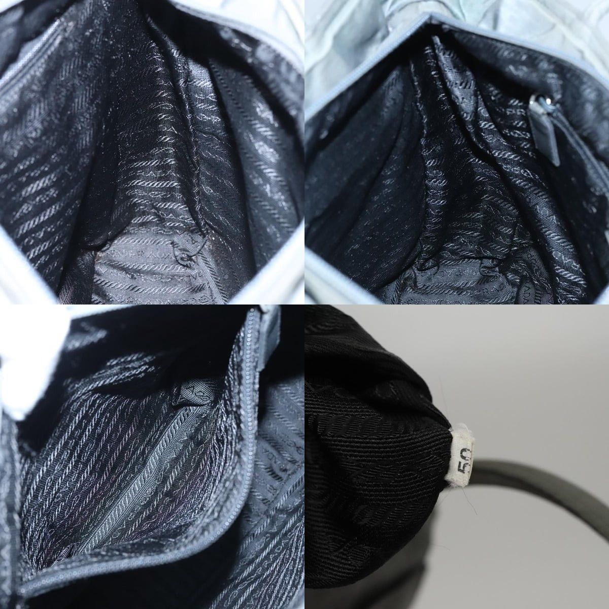 Prada PRADA Tote Bag Nylon Gray Size ONE SIZE - 12 Thumbnail