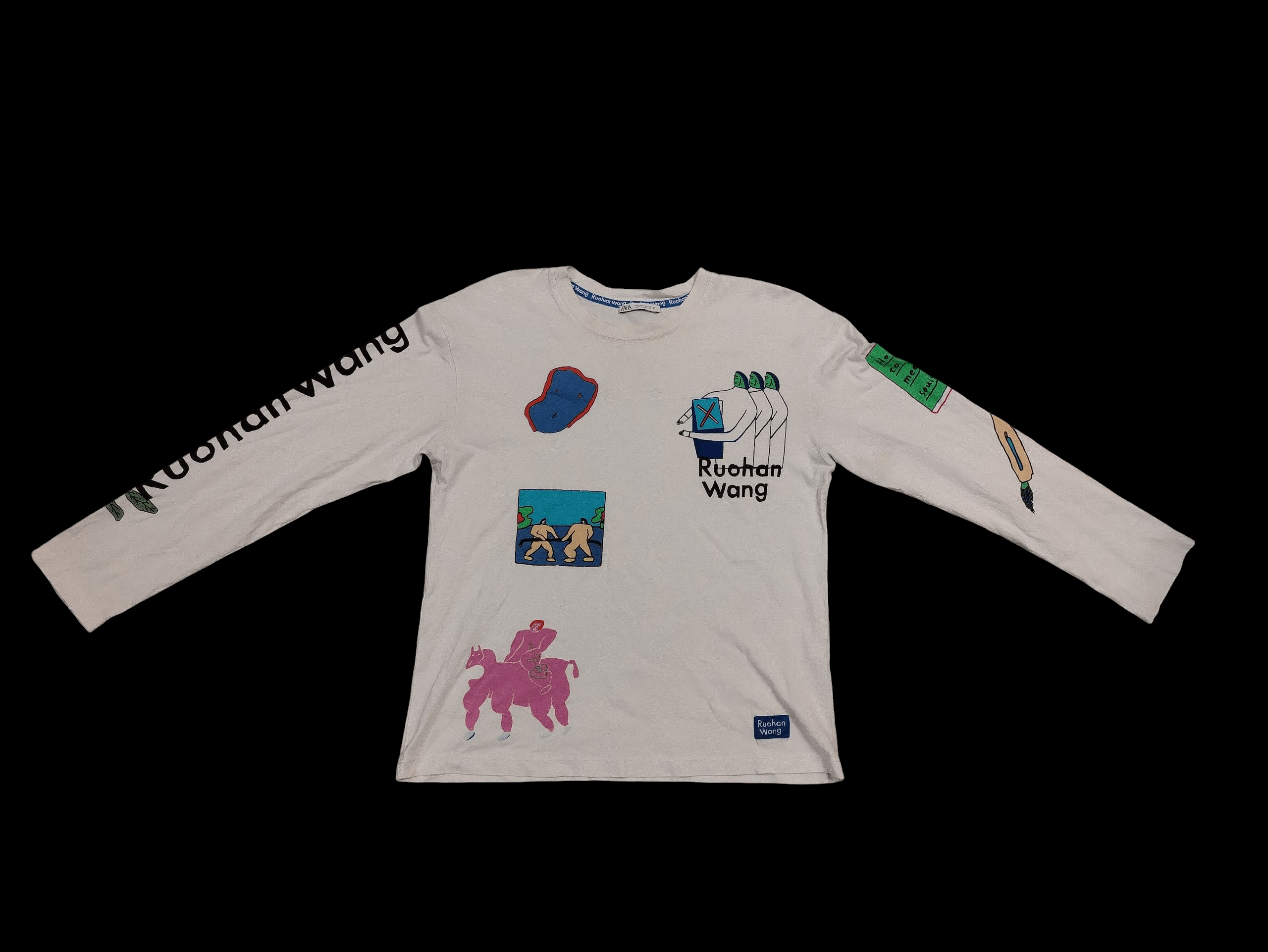 Zara Zara x Ruohan Wang art print long sleeve Size S / US 4 / IT 40 - 3 Thumbnail