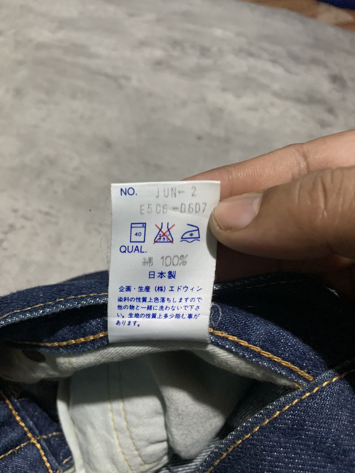 Edwin Redline Vintage Edwin buckle back sanforized selvedge jeans Size US 30 / EU 46 - 13 Thumbnail