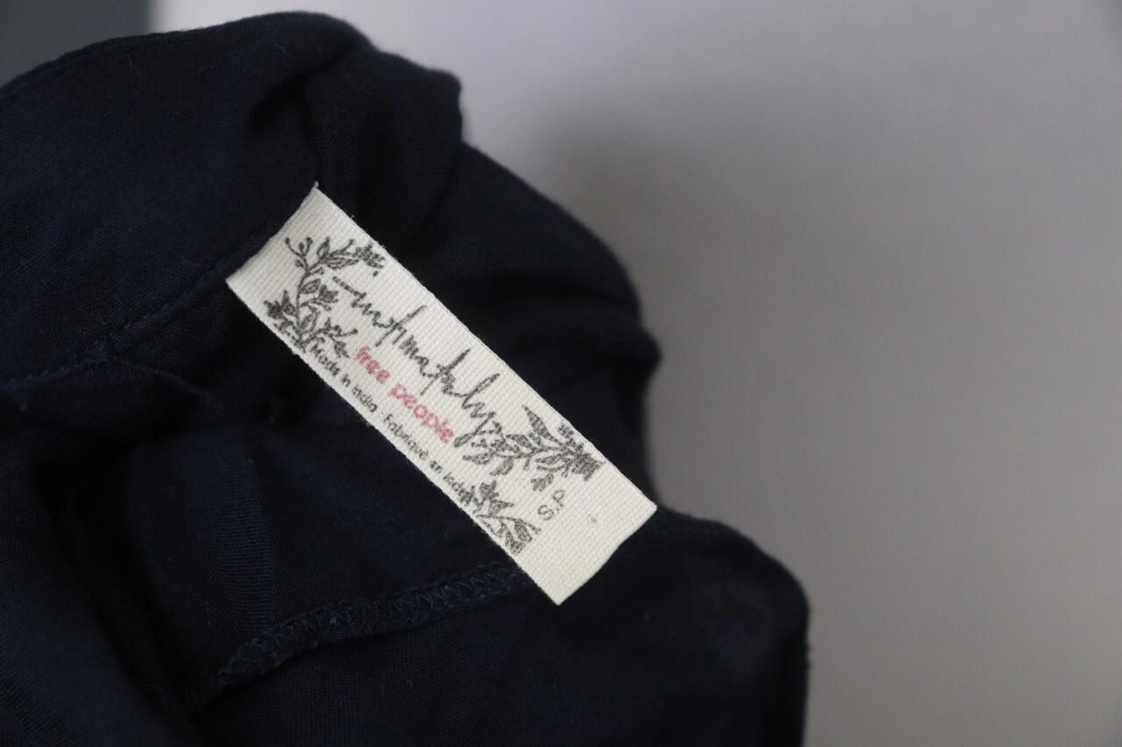 Free People Free People Navy 100%Rayon Call Me Later Bodysuit Size S Size ONE SIZE - 12 Thumbnail