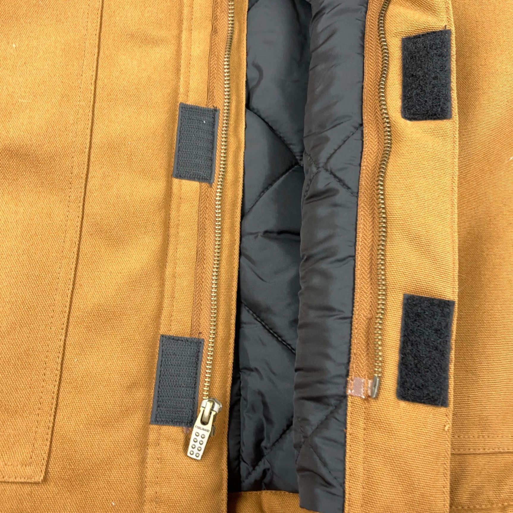 Vintage VINTAGE Steelguard Jacket Men XL Brown Canvas Chore Coat 80s Retro Hipster Mens Jacket Size US XL / EU 56 / 4 - 4 Thumbnail