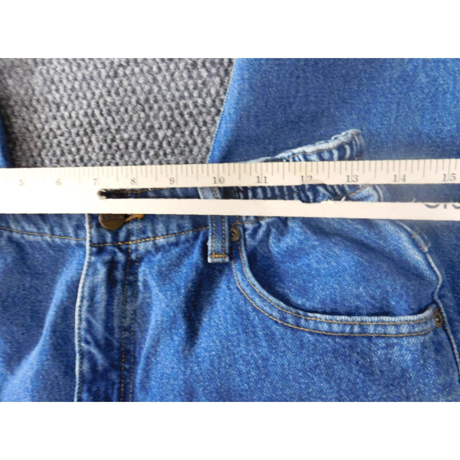Vintage L.L. Bean Jeans Womens 8 Blue Straight Comfort Waist Stretch Denim Regular Inseam 24 Size 26" / US 2 / IT 38 - 2 Thumbnail