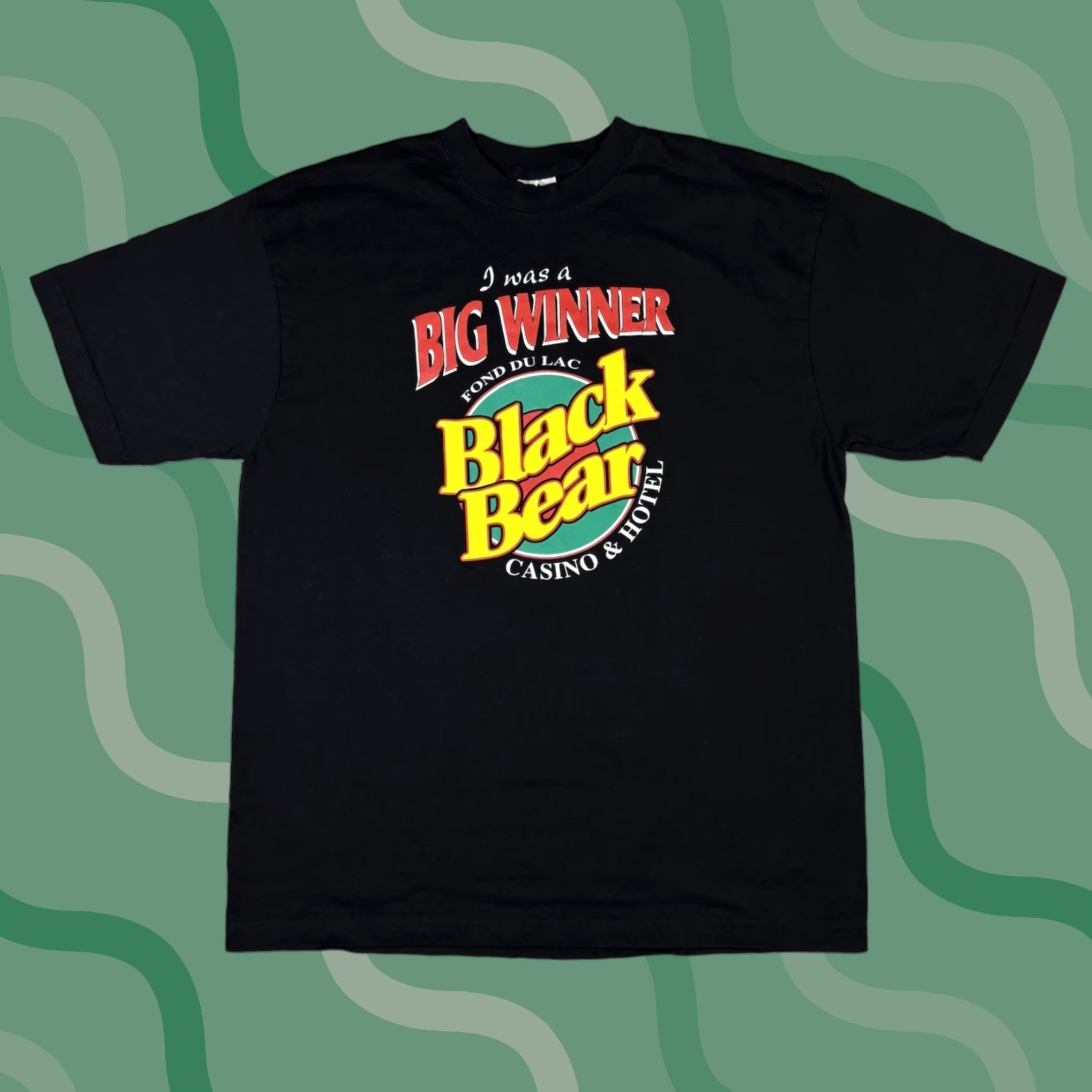 Vintage **Vintage Black Casino T-Shirt Art Promo XL 90s** User: Vintage Black Casino T-Shirt Art Promo XL 90s Size US XL / EU 56 / 4 - 1 Thumbnail