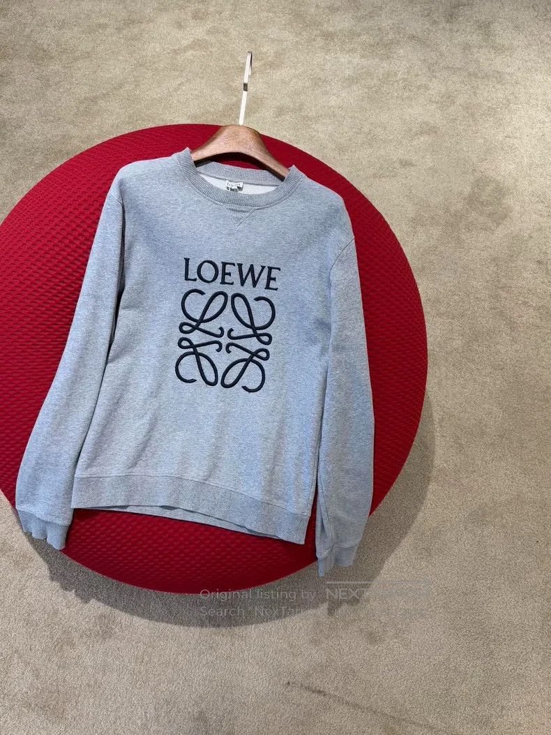Loewe Loewe Gray Large Embroidered Sweatshirt Size L / US 10 / IT 46 - 4 Thumbnail