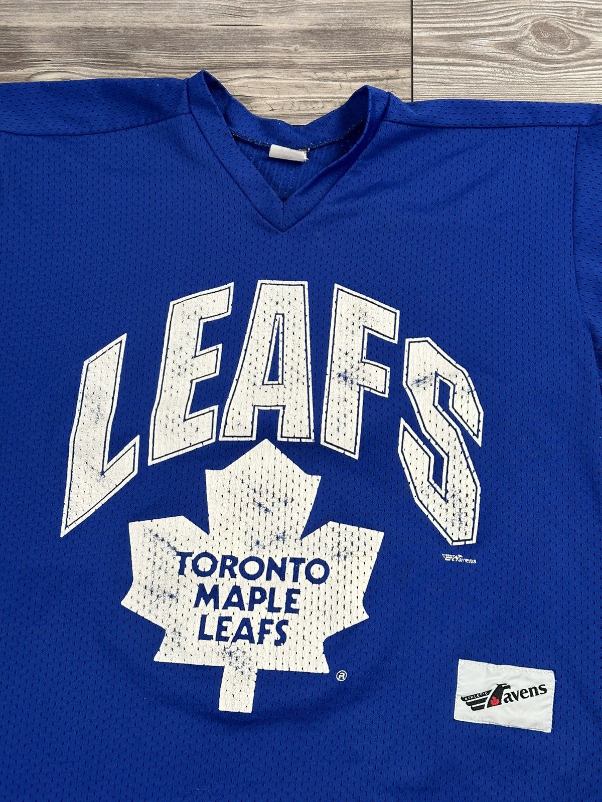 NHL Vintage 90’s Toronto Maple Leafs Raven Athletic Jersey Size US XL / EU 56 / 4 - 3 Thumbnail