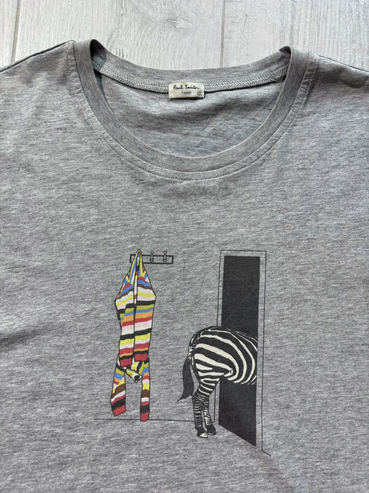 Paul Smith Paul Smith Tshirt Zebra Logo Designer Size US L / EU 52-54 / 3 - 2 Thumbnail