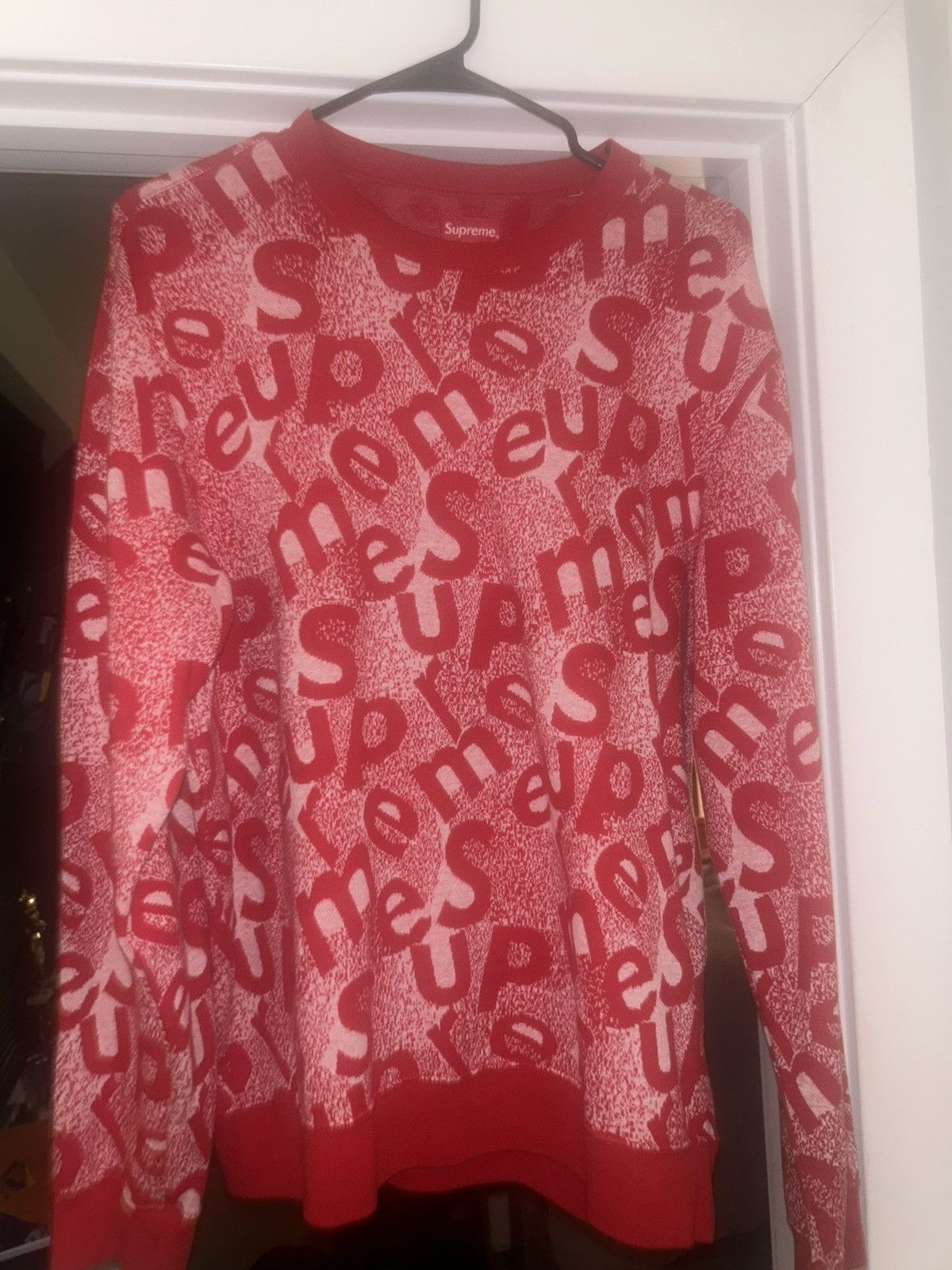 Supreme Supreme Scatter Text Crewneck Size US M / EU 48-50 / 2 - 3 Thumbnail
