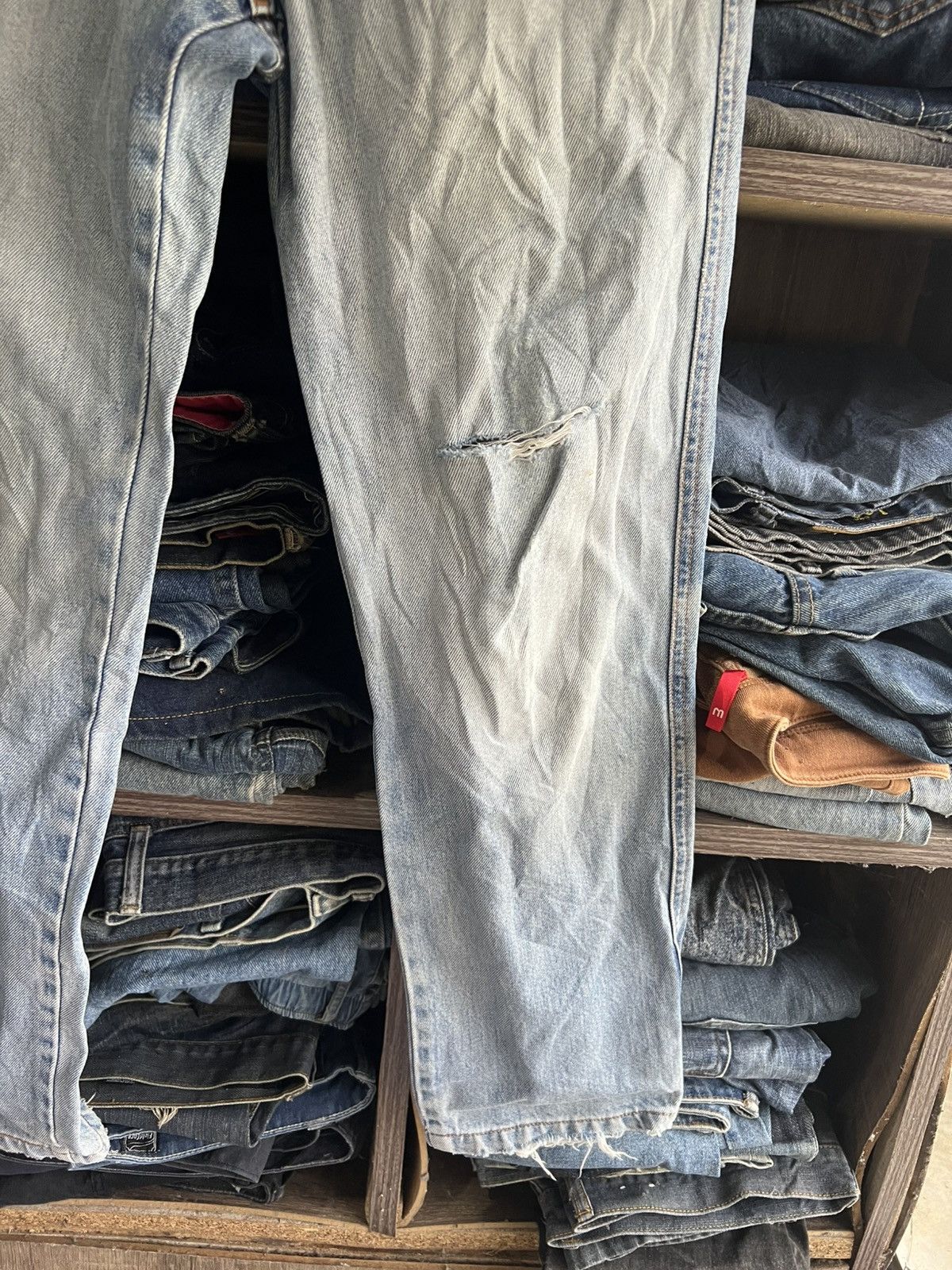 Lancel 🔥Vintage Lancel Distressed Denim Size US 28 / EU 44 - 5 Thumbnail