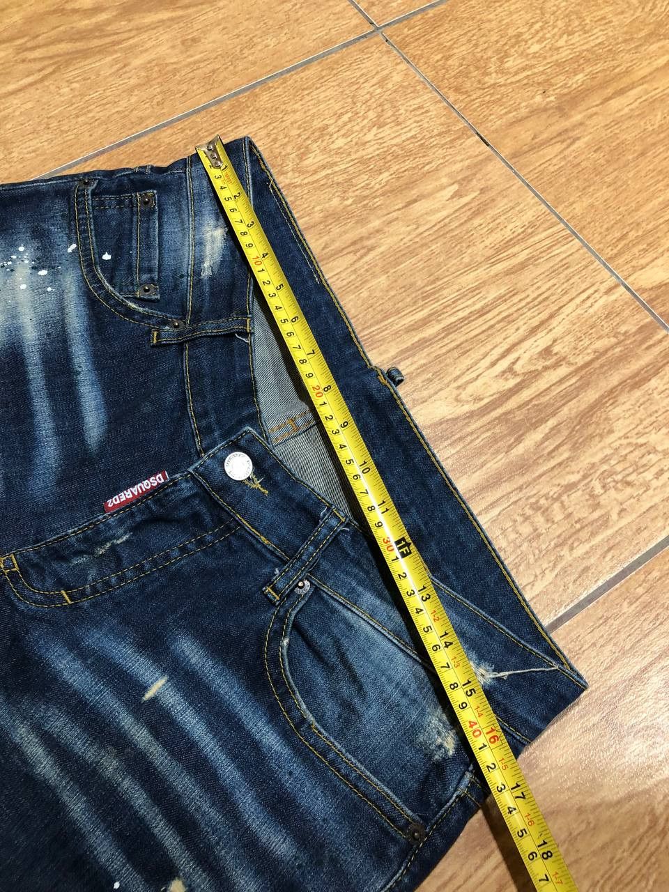 Dsquared2 Dsquared2 Jeans Mens Distressed Blue Navy Stretch Size US 34 / EU 50 - 16 Thumbnail