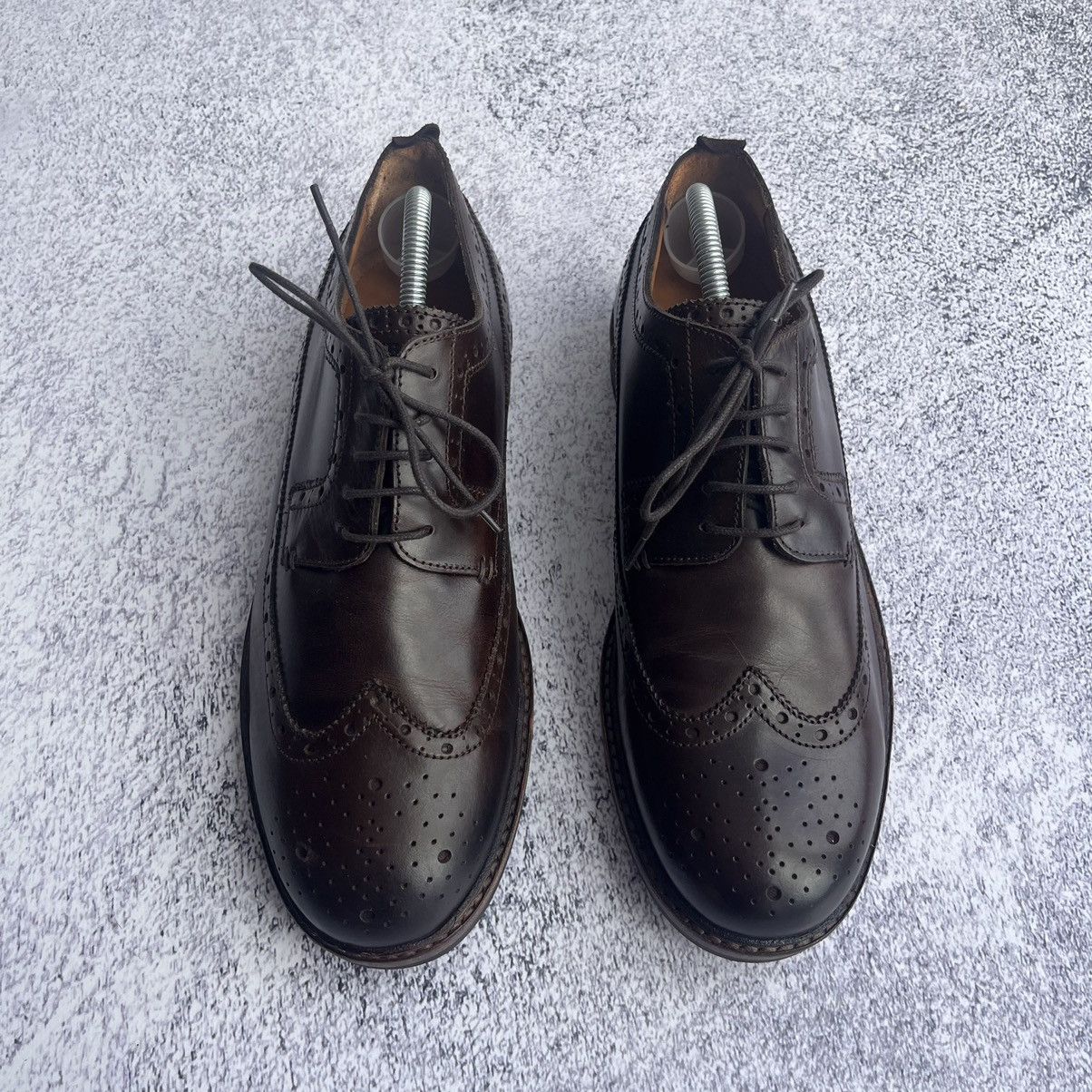 Leather × Sebago SEBAGO brown detailed leather brogue derby shoes Size US 13 / EU 46 - 4 Thumbnail